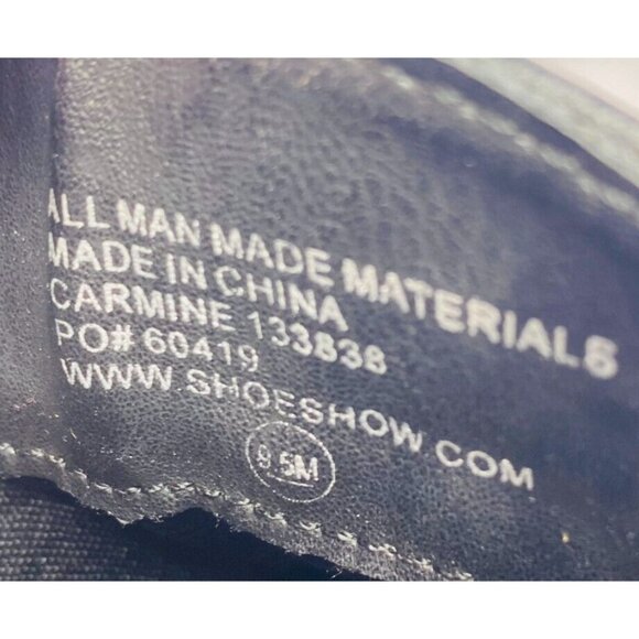 AU Air Underground Womens CARMINE Side Zip Black Combat Biker Boots Size 9.5 M - Picture 11 of 16